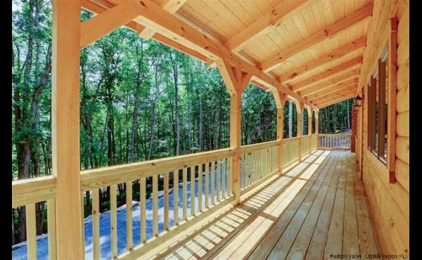 38 ft Long Covered Porch 38 ft Long Covered Porch