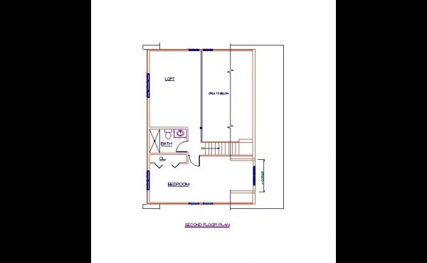 Second Floor/Loft Floor Plan Second Floor/Loft Floor Plan